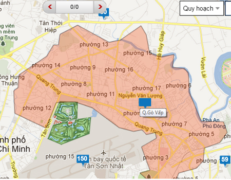Bản đồ quy hoạch Quận Gò Vấp TPHCM