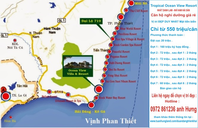 Căn hộ nghỉ dưỡng Tropical Ocean Resort Phan Thiết